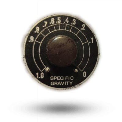 دکمه تنظیمگر Specific Gravity